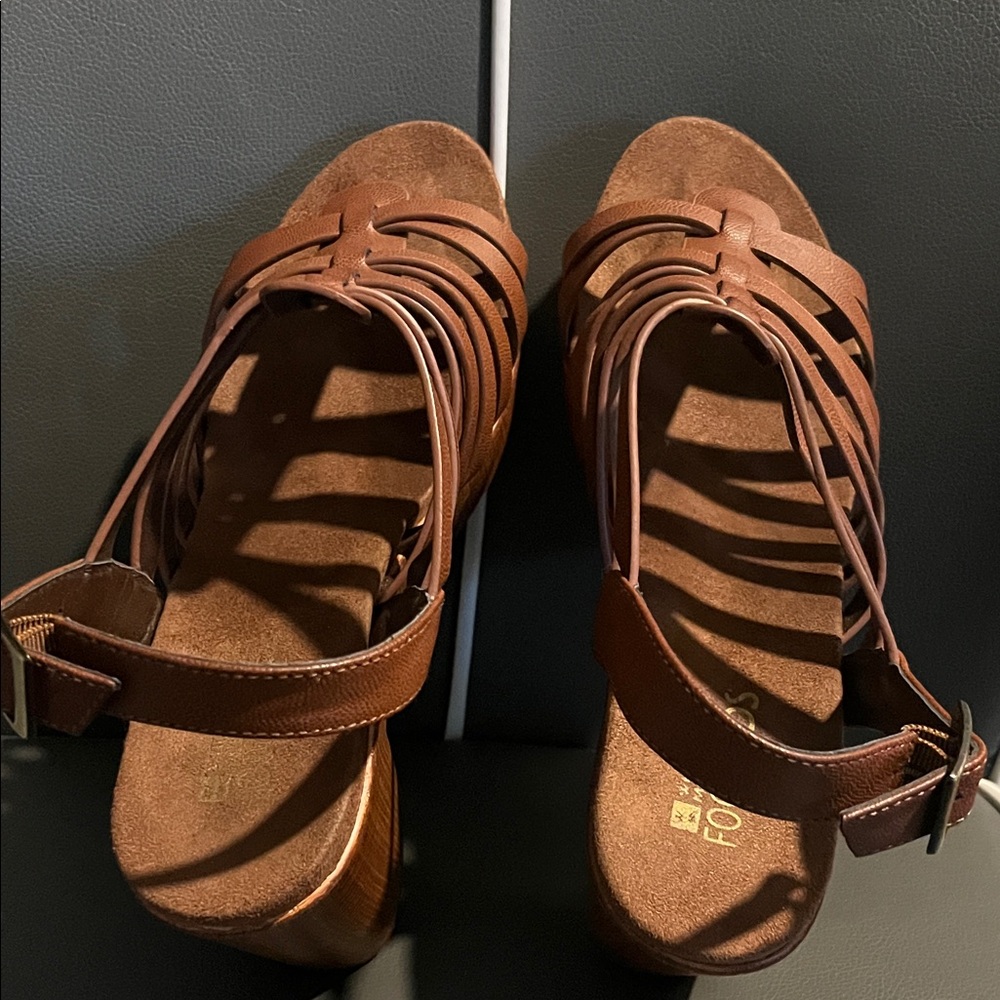Brown Strappy Sandals